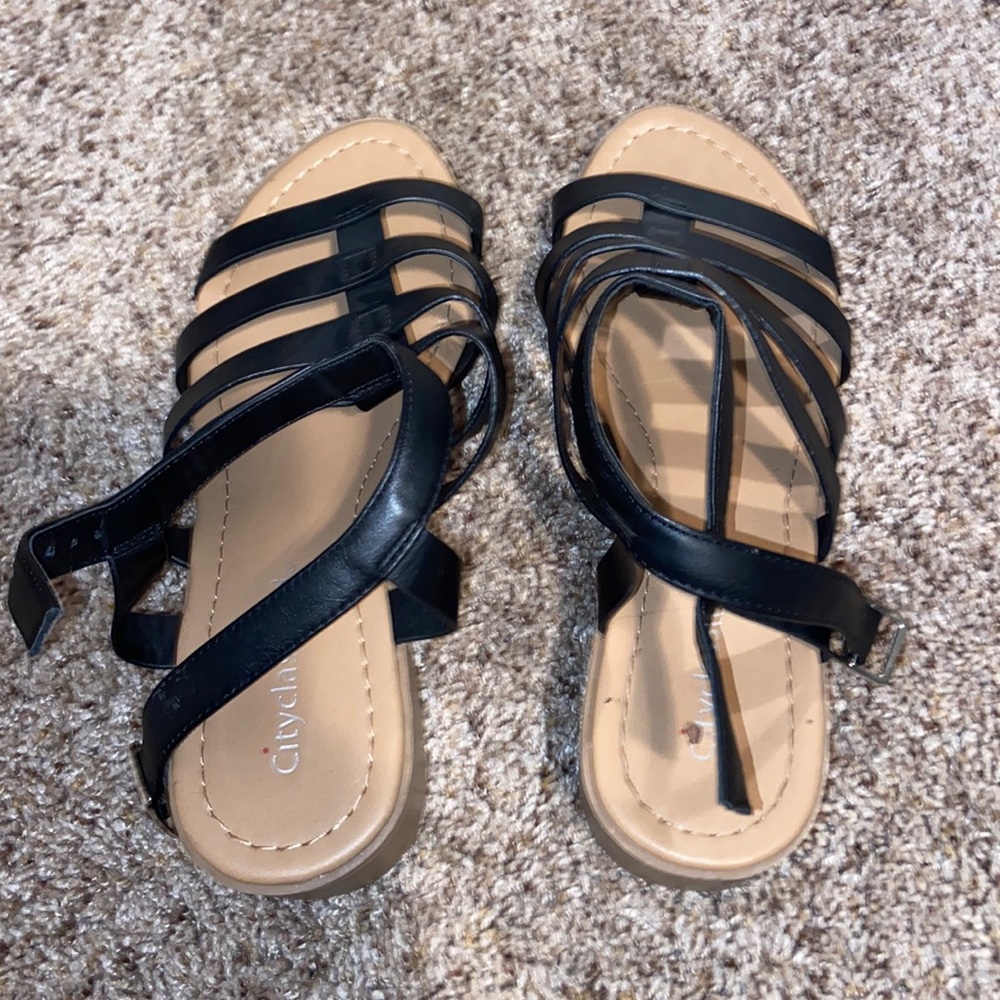 Black Cityclassified sandals with heel